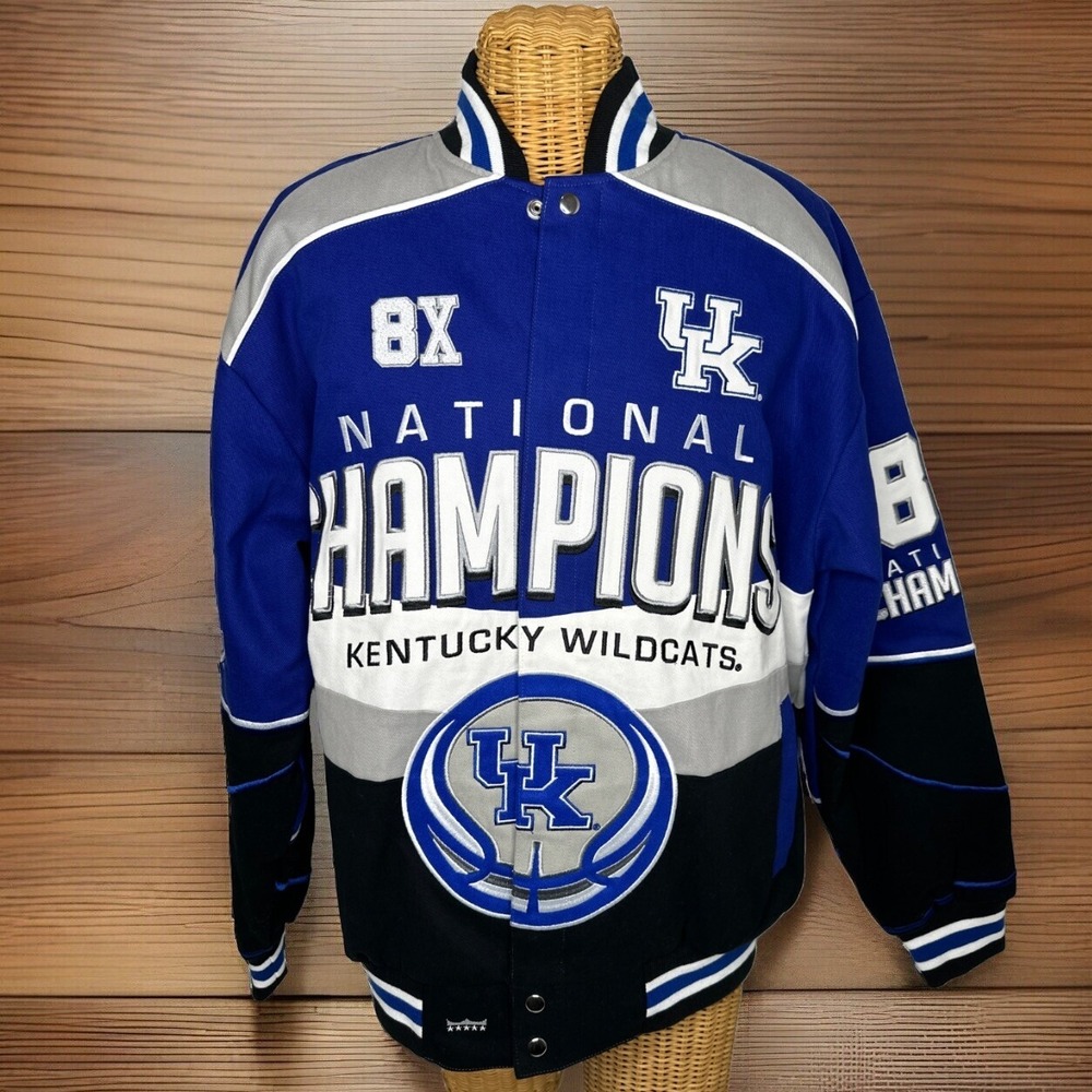 Kentucky Wildcats 8-Time Champions Commemorative Twill Jacket - Size L - Style 1